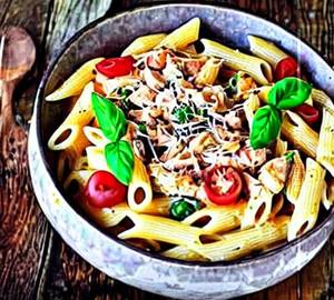 Chicken cheese pasta                                                                       
