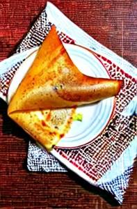 Butter Mushroom Masala Dosa