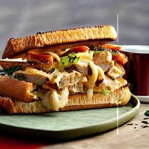 Chicken Cheesy Grilled Sandwich