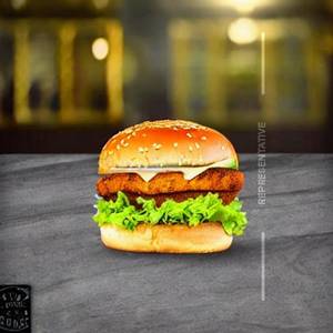 Grilled Paneer Tandoori Cheese Burger