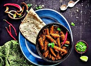 Kadhai Soya Chaap Masala