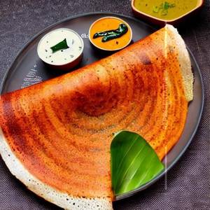 Spicy Chutney Mushroom Masala Dosa