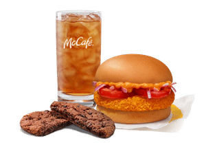 Choco Crunch Cookie + McAloo Tikki Burger + Lemon Ice Tea
