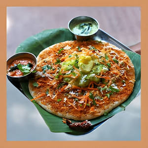 Open Butter Masala Dosa