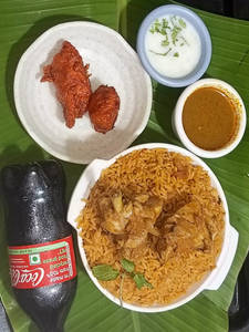 Ambur Chicken Biryani +Kabab+Coke [250 Ml]