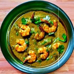Prawns Ginger Coriander Sauce                                  