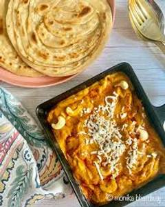 Kaju masala with paratha