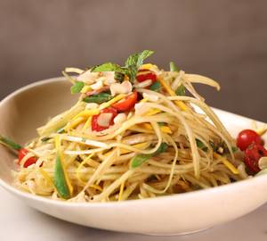 Raw Mango Papaya Salad