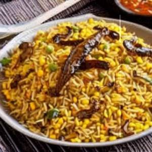 Corn Pepper Mushroom Rice