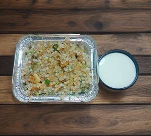 Sabudana Khichdi With Curd [ Fasting ]