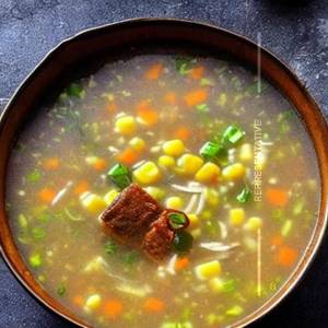Sweet corn mutton soup