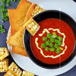 Cheese Corn Tomato Soup 