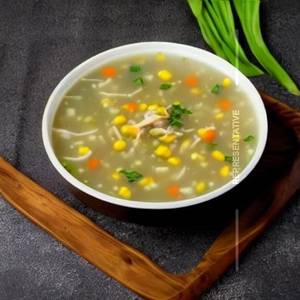 Sweet corn chicken soup