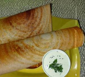 Butter Dhania Plain Dosa.