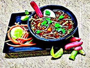 Veg Manchurian Soup