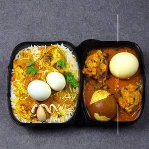 Eggs Masala Biryani  Amul Butter 