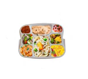 Spl Min Thali Chapati 2 Pics,  Thai Gee Rice + Gobli 65 + Egg Curry 250Ml + Dal Tadka 250 Ml