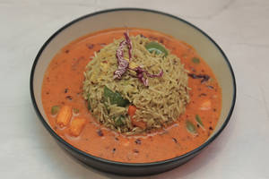 Cilantro Rice With Cocktail Gravy
