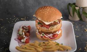 Double decker burger