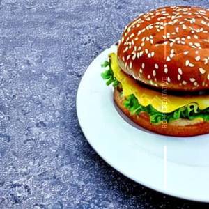 Double Decker Veg Cheese Burger