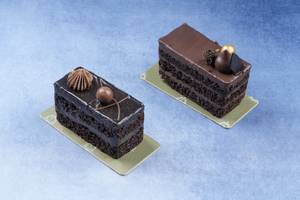 Eggless Choco Truffle + Eggless Belgium Choco Truffle Pastry