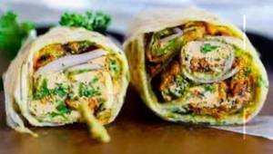 Malai Chicken Tikka Roll