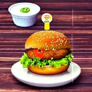 Aloo Tikki Cheese Burger