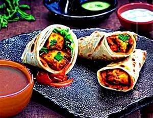 Paneer Tikka Roll