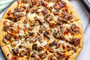 Medium Garlic  Mushroom Pizza