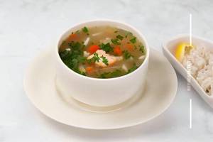 Lemon Coriander Seafood Soup
