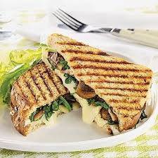 Spinach Mushroom Grilled Sandwich