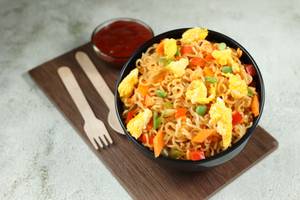Maggie with Veggies & Egg