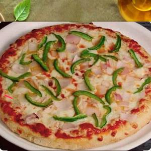 Capsicum cheese pizza