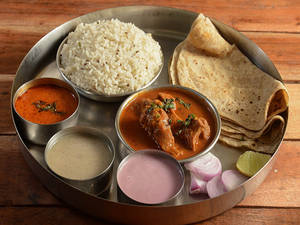 Mutton Kolhapuri Thali