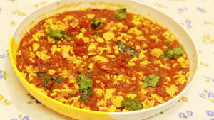 Egg Bhurji Curry Thali