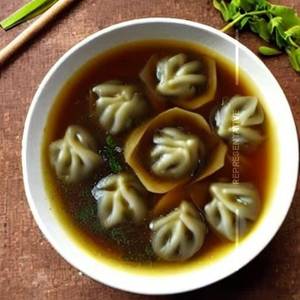 Veg Clear Dumplings Soup