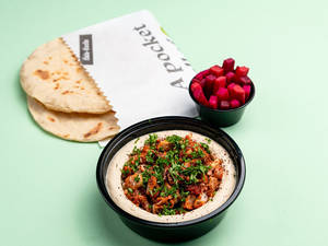 Hummus With Grilled Chicken (150g)