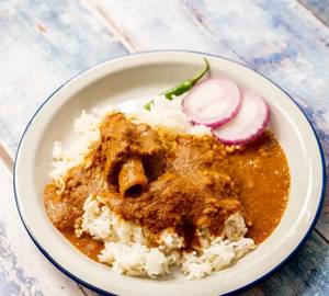 Mini meal mutton curry thali
