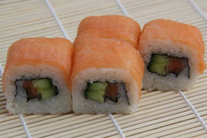 Smoked Salmon Sushi