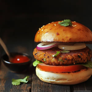 Aloo Tikki Burger.