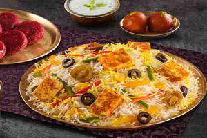 Paneer Biriyani Thali