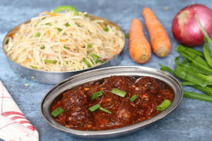 Chicken Chowmein And Chilli Chicken Bowl