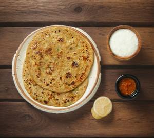 Alloo + onion prantha