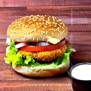 Spicy paneer burger