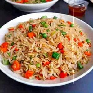 Schezwan mixed veg fried rice