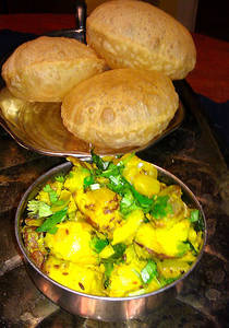 Poodi Bhaji Thali