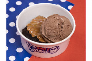 Biscoff Brownie With Ice Cream