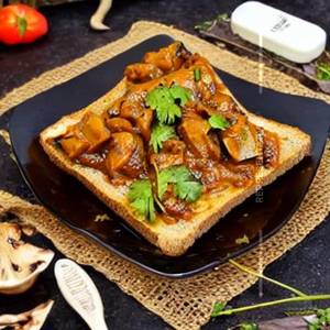 Mushroom masala toast