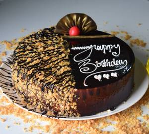Eggless Choco  Butterscotch Cake