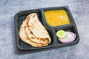 (5) Phulka And Dal Fry